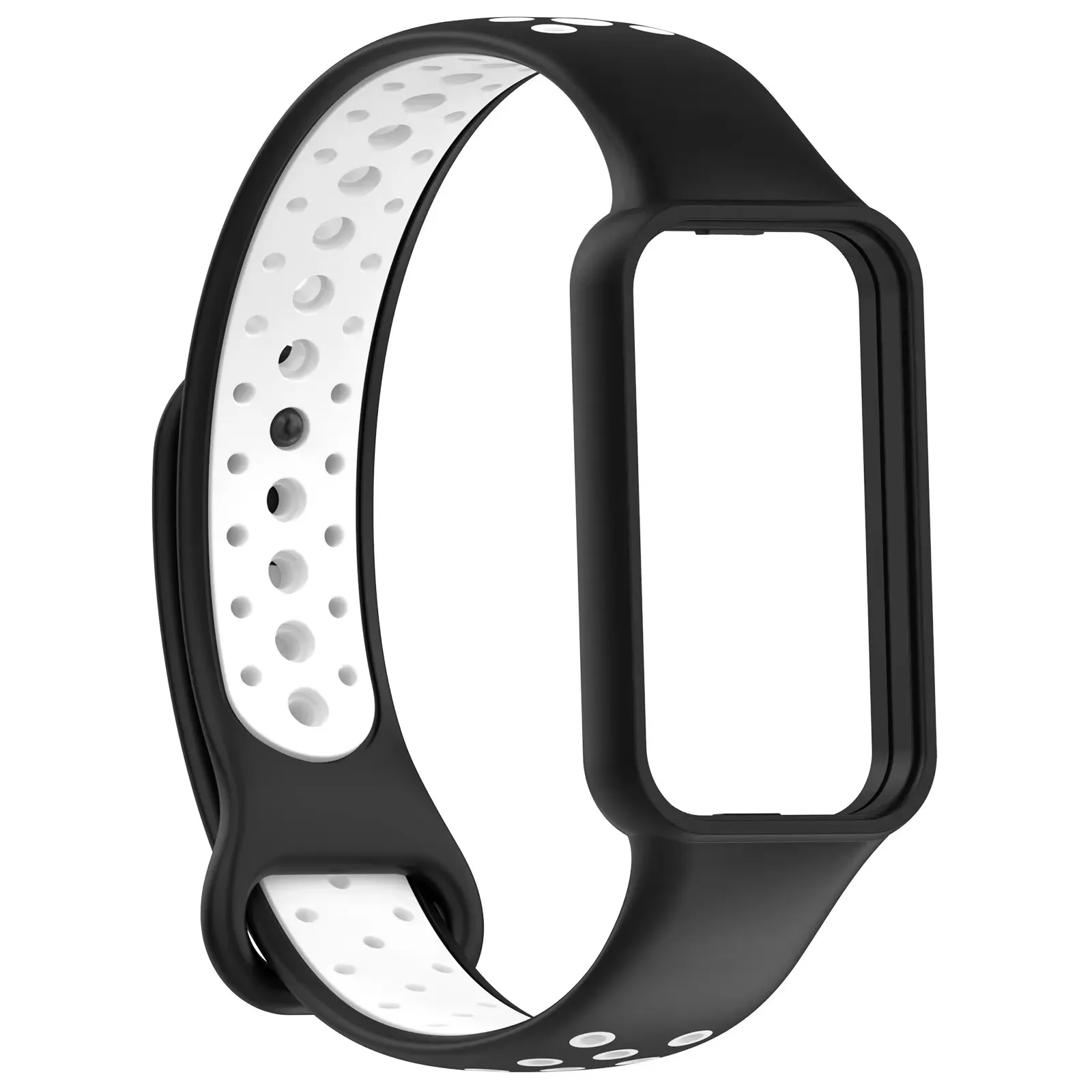 Two-color Silicone Watch strap Leisure Smart watch strap for Xiaomi Band 8 Active/ Redmi Band 2 Sports watch strap Accessories
