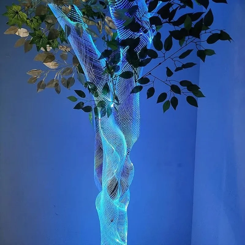 5M Fiber Braided Mesh Lighting 20w Diode Fiber Mesh Outdoor Tree Decoration Engine Kit