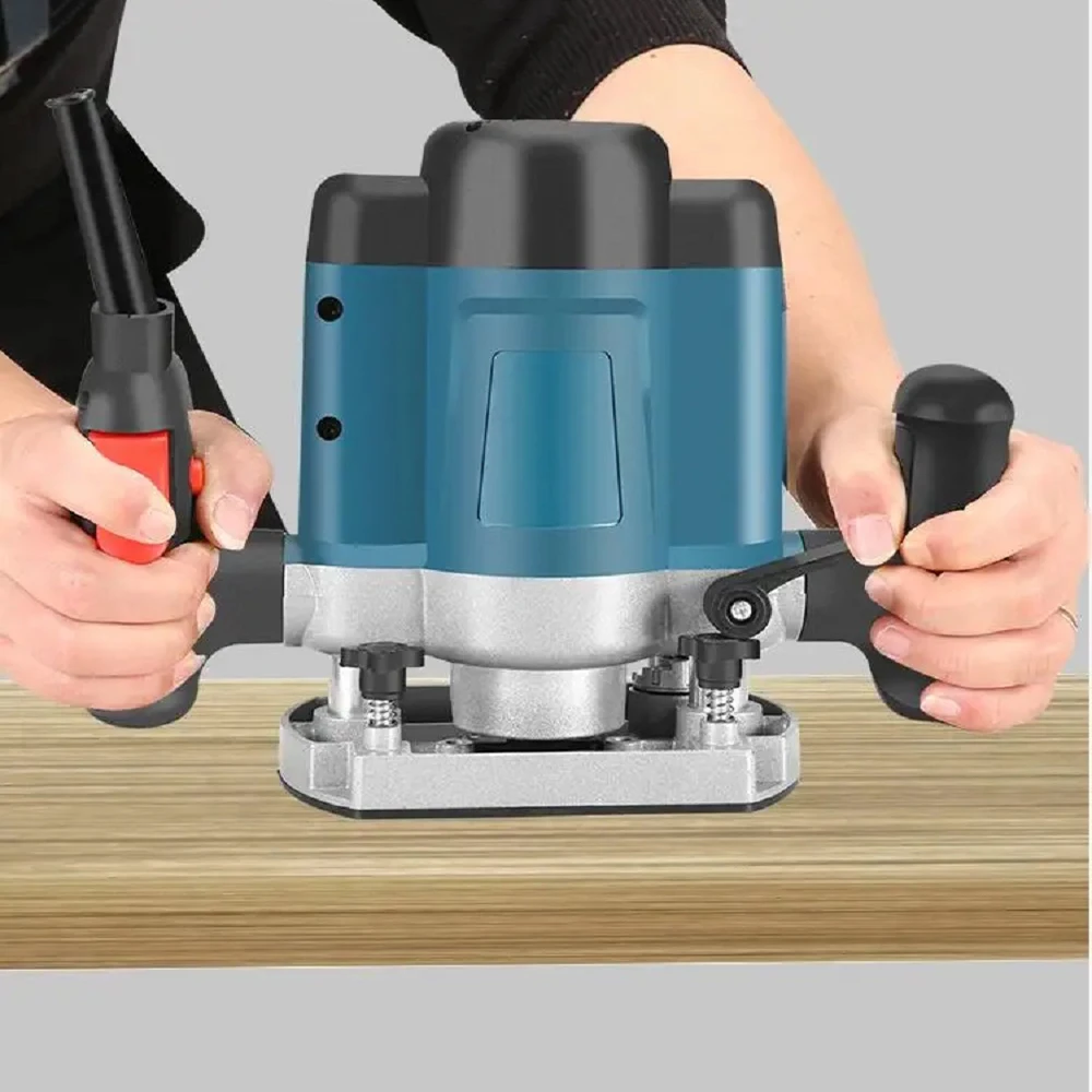 220V 50HZ Woodworking Electric Router Trimmer Wood Milling Engraving Slotting Trimming Machine Hand Carving Carpentry Router