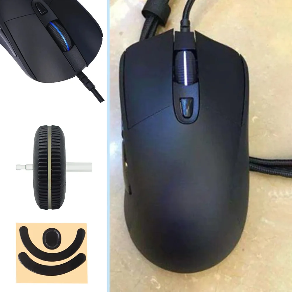 Mouse Scroll Wheel Pulley Mouse Roller Feet Pad Replacement Plastic Rolling Wheel Mouse Pulley for Logitech G403/G603/G703 Mouse