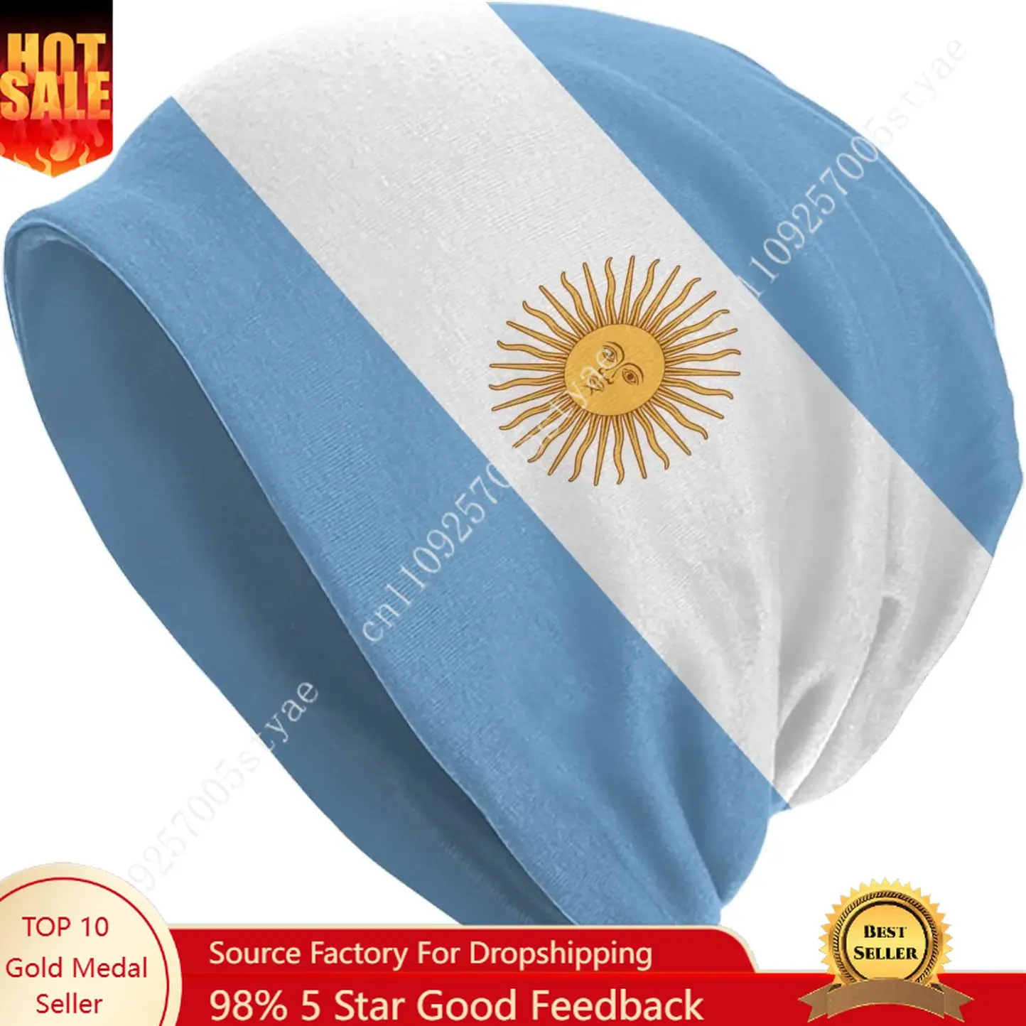 

Argentina Flag Beanie Men Women Knit Hat Cuffed Beanies Warm Winter Cap Soft Skull Caps Fashion Ski Hats