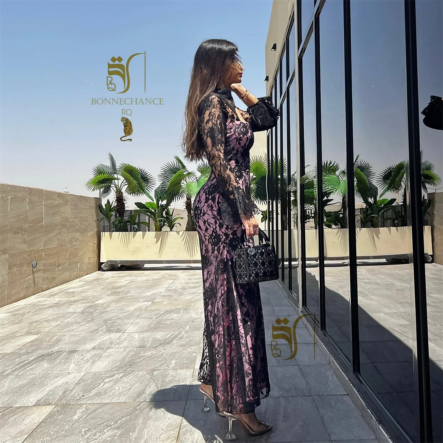 Lorrtta Vestidos de casamento para festas Vestidos de festa elegantes de renda preta personalizados 2025 Плаazoе pentruч bagoнее Robes of Soirée فسات evimavera