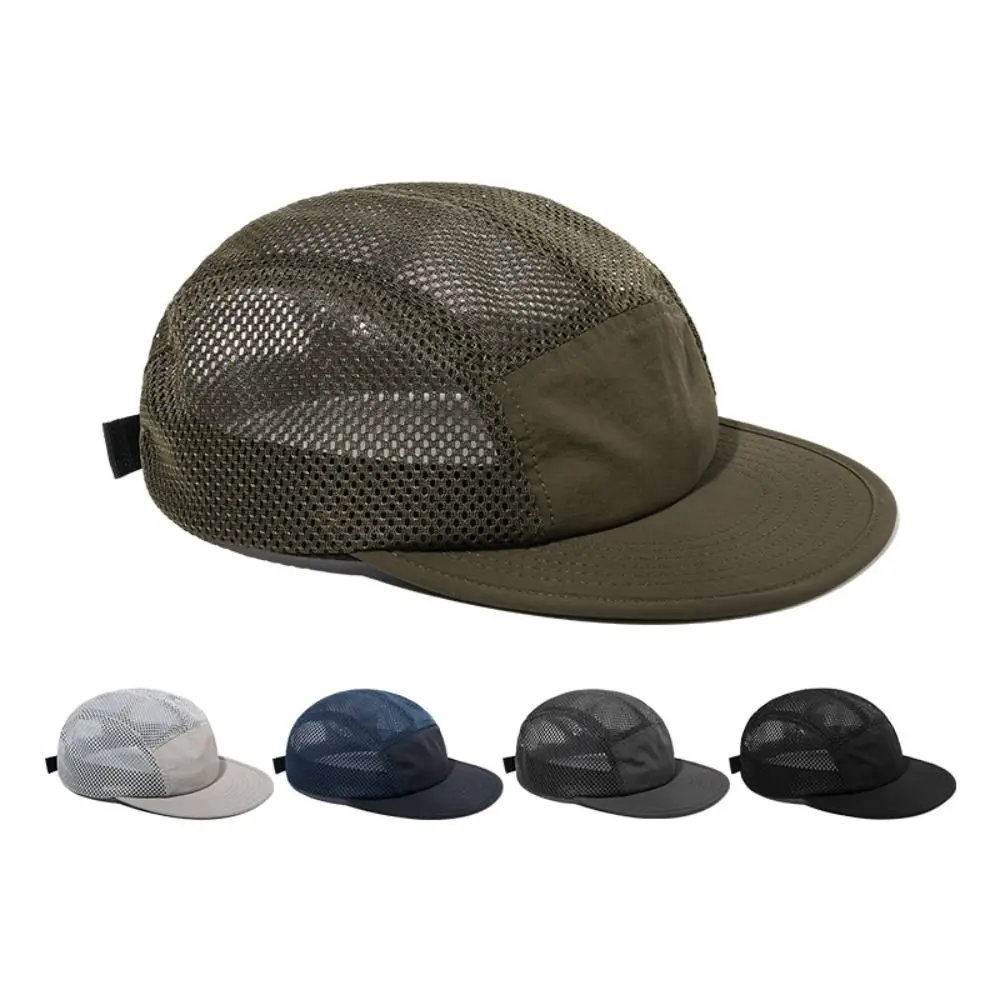 

Trucker Cap Hollow Mesh Baseball Caps INS Breathable Visors Hats Adjustable Lightweight Men Fishing Caps Outdoor