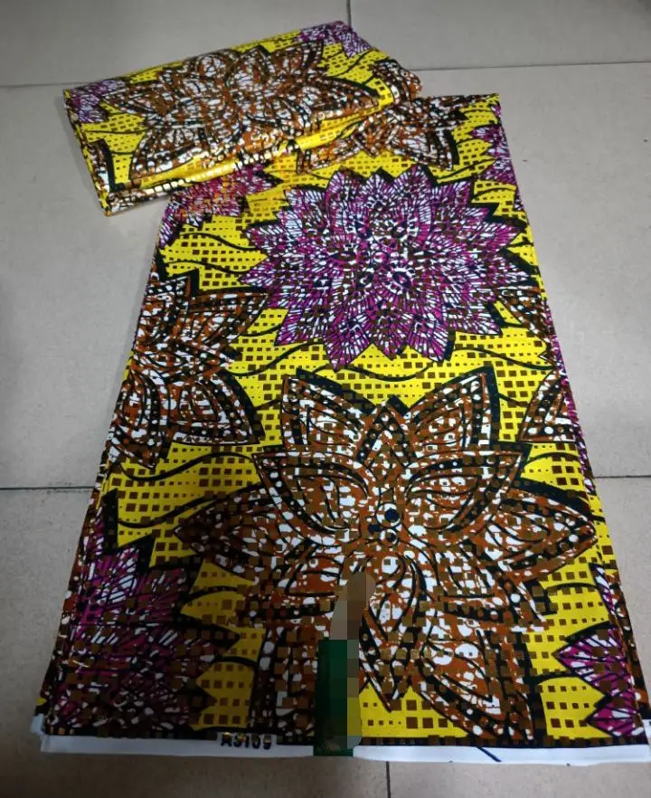 100% Cotton Veritable Original Ankara African Real wax Prints Fabric Ghana Wax High Quality Nigeria Batik Wax Fabric Tissu Pagne