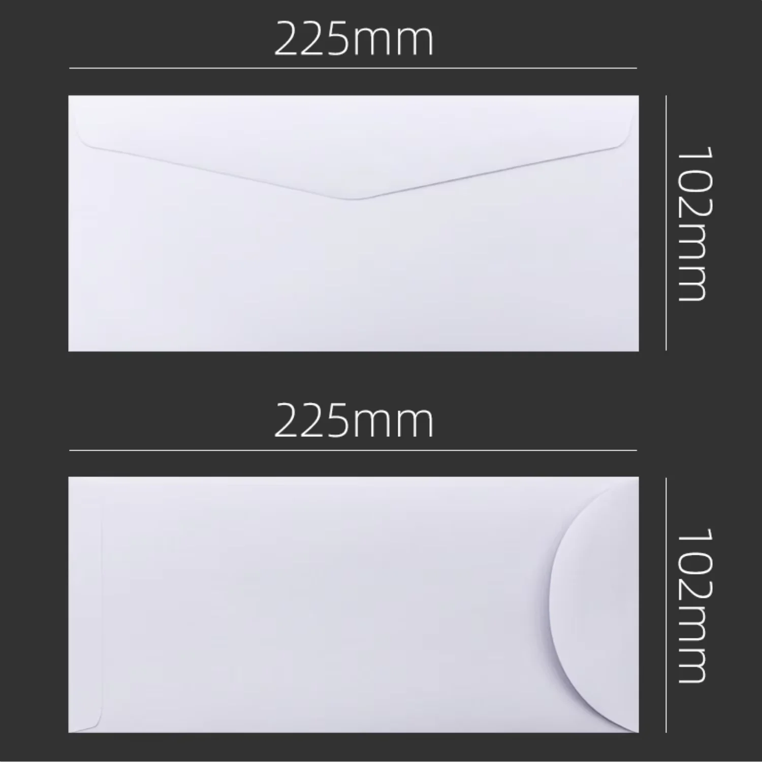 Blank Pure White Envelopes 50-100pcs, Western Style for Business Letter Wedding Invitation Greeting Card Airmail
