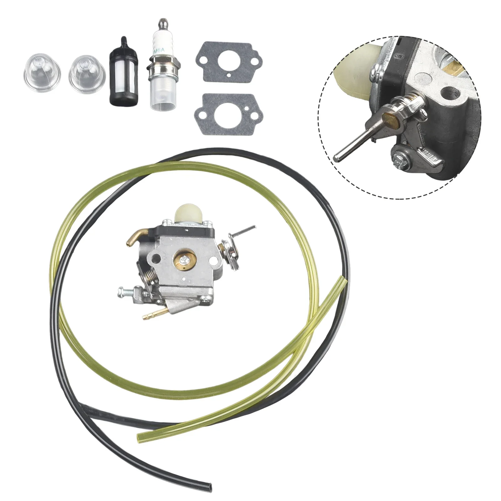 Imagem -06 - Kit de Reparo do Carburador para Motosserra Cortador de Grama Carburador Carb Parts 545008097 129c 129l 129r 129ldx 129rj w Junta