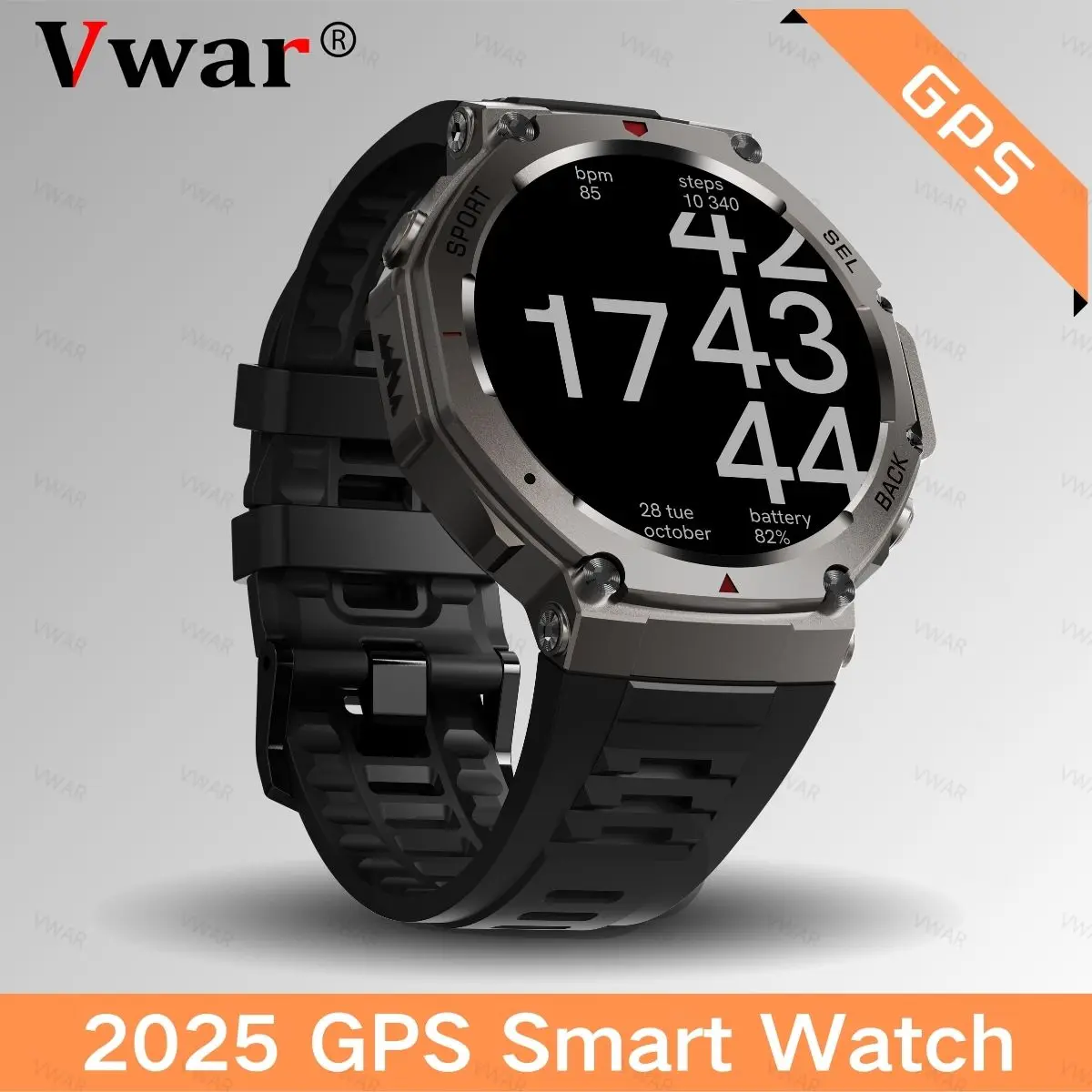 

2025 NEW GPS Smart Watch for Xiaomi Samsung Military Smartwatch Men 5ATM Waterproof 170 Sport Modes Built-in GPS Bluetooth Call