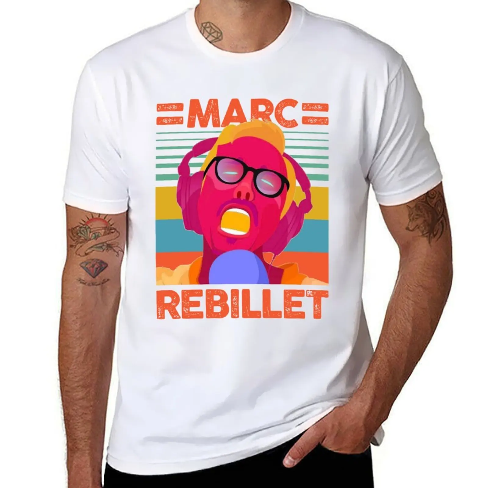 

FLAMINGO MARC REBILLET T-Shirt cotton t shirt man man t shirt cotton high quality T-Shirt