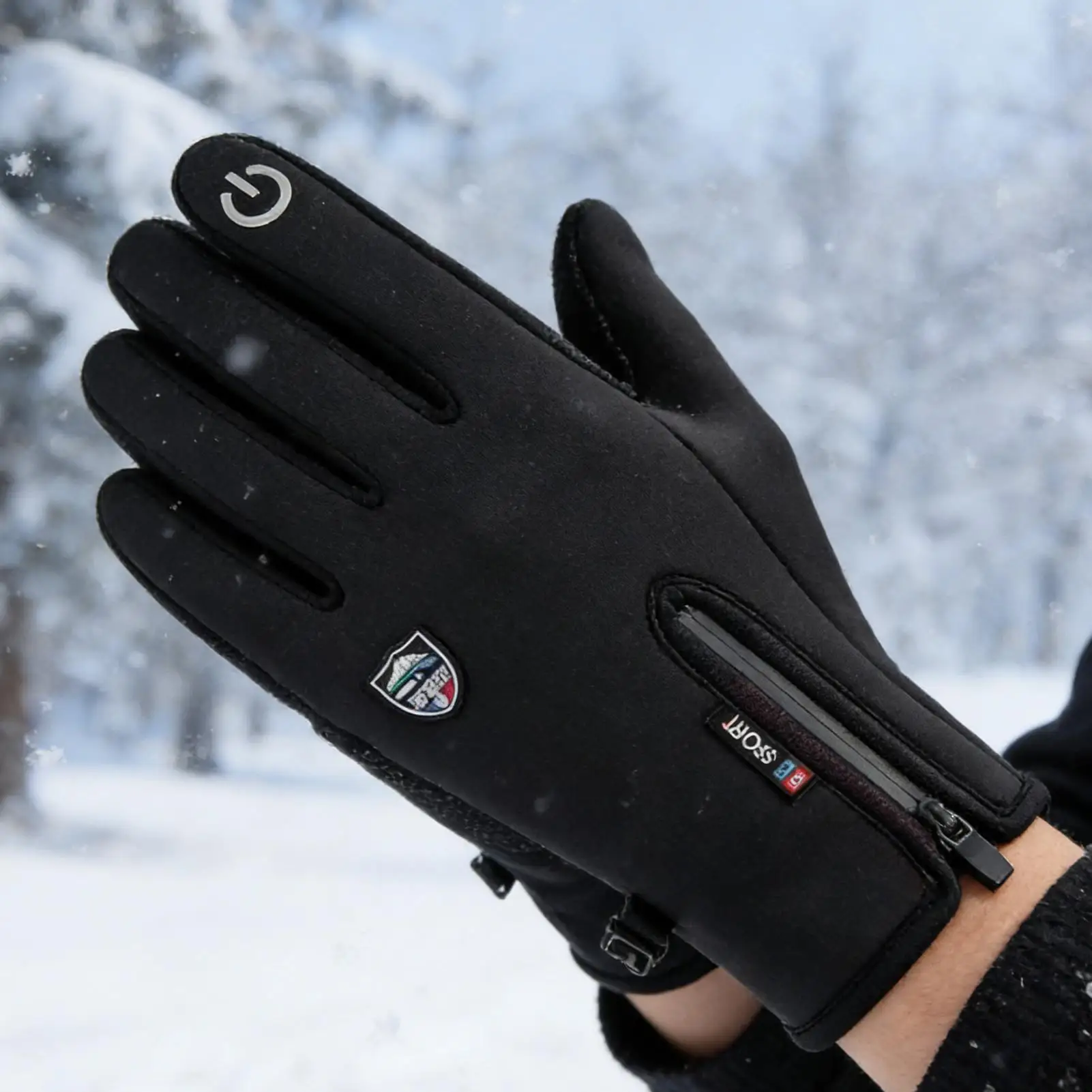 قفازات للطقس البارد مقاومة للرياح قفازات حرارية مقاومة للماء قفازات حرارية لتشغيل الكلاب والمشي لمسافات طويلة وتسلق الجبال