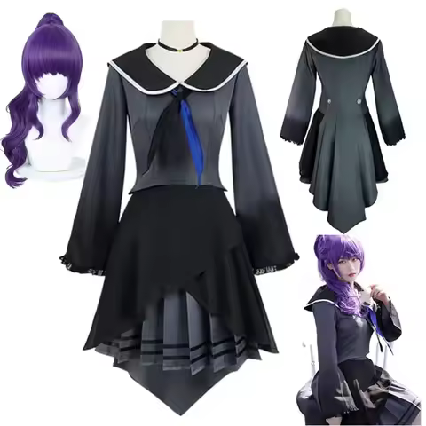Asahina Mafuyu Cosplay Costume Wig Anime Project Sekai Colorful Stage Cosplay Halloween Party Uniform for Women Girls