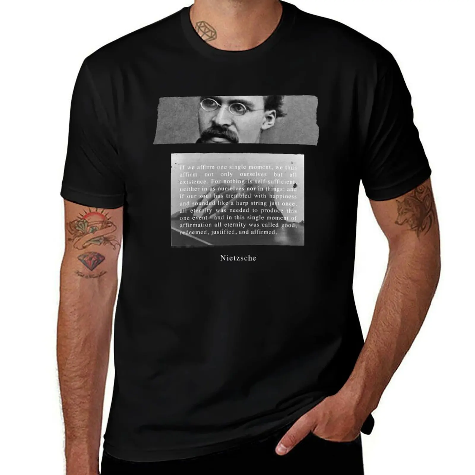 

Nietzsche Art T-Shirt man t shirt luxury t shirts for man pack white T-Shirt