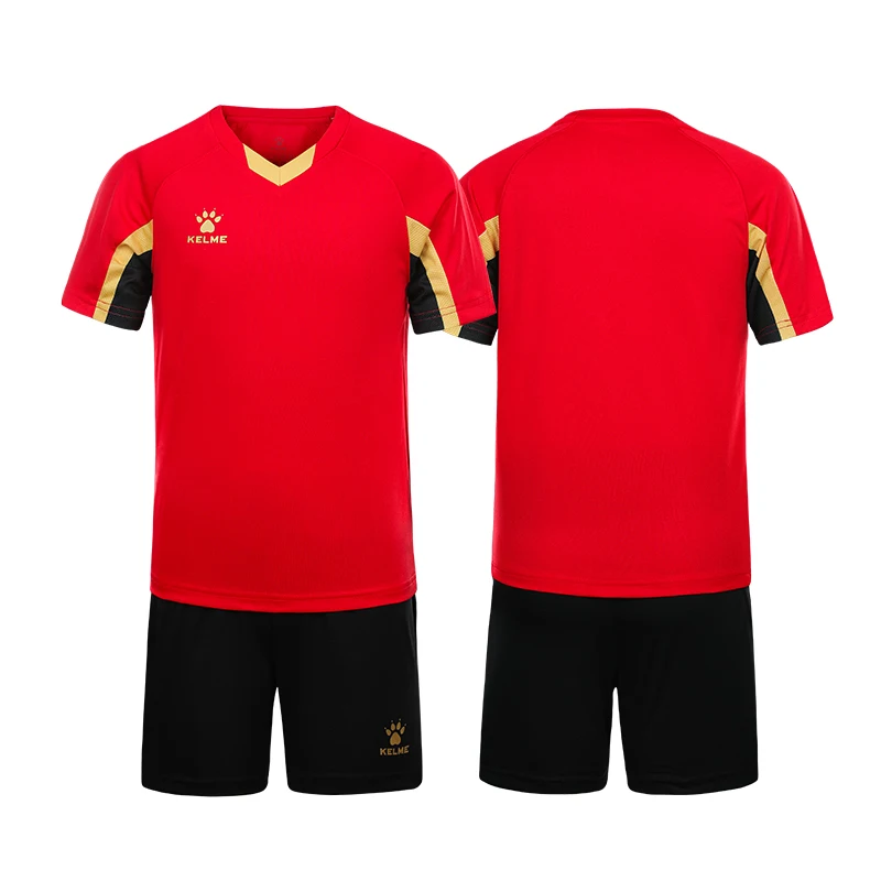 KELME Children\'s Football  Suit Boys Short-Sleeved Ball Uniform Primary School Students Team Custom Training  8251ZB3002