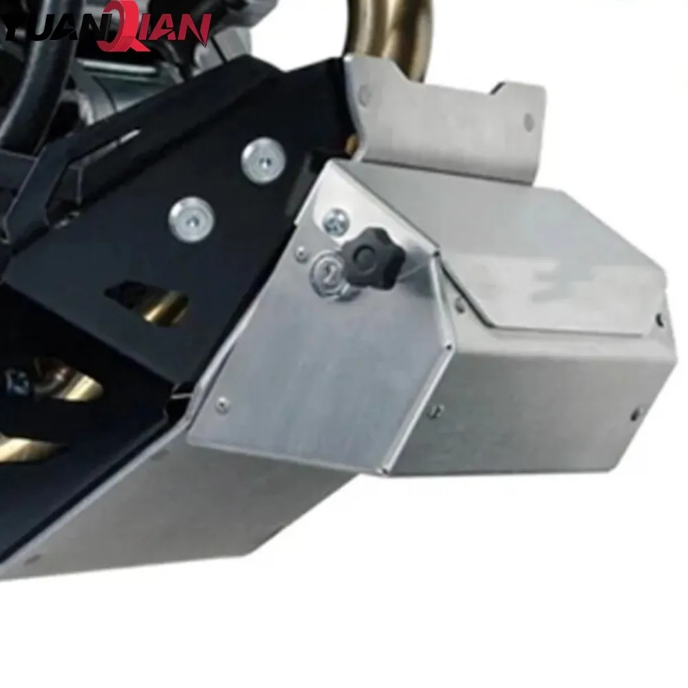 

Motorcycle Tool Parts Skid Plate Bash Frame Engine Guard Tool Box Skidplate Toolbox For Kawasaki KLR 650 2008-2021 2022 2023