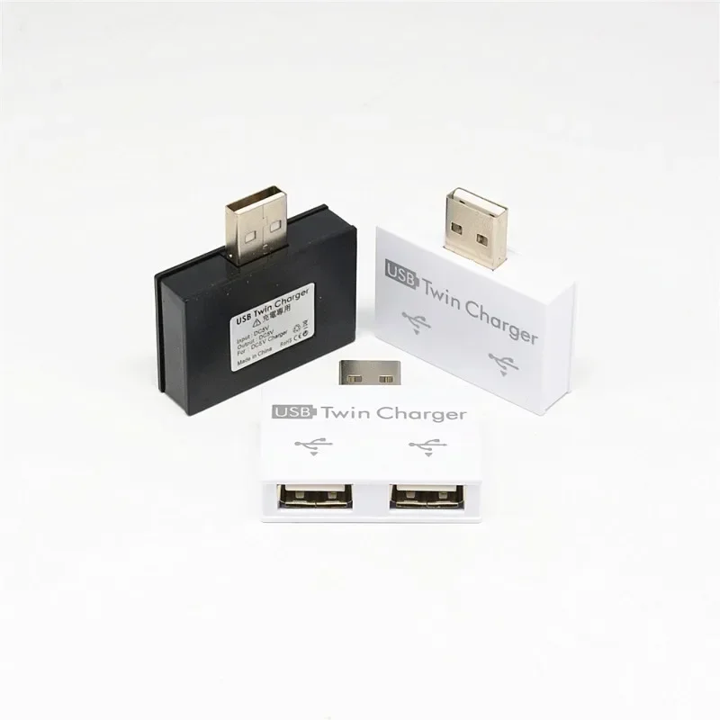 Разветвитель USB 2,0, переходник с 1 штекера на 2 порта, для телефона, ноутбука, ПК, периферийные устройства, аксессуары для зарядки компьютера