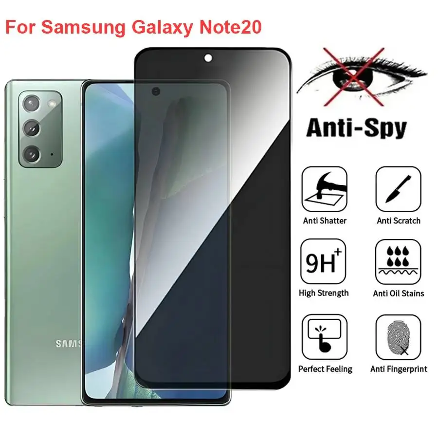 

Samsung Galaxy Note20 SM-N980F Anti Spy Privacy Tempered Glass Screen Protector Compatible For Galaxynote20 Phone Film