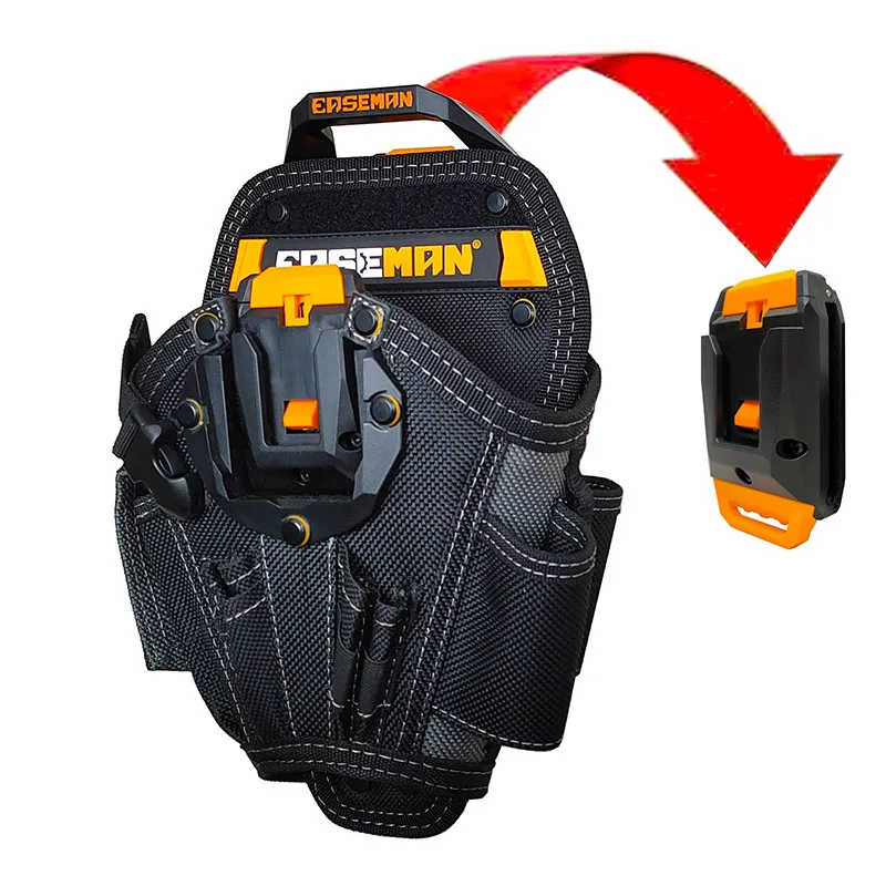 EASEMAN Heavy Duty Toolkit Electric Drill Quick Hanging Electrician Waistpack Maintenance Multifunctional Thickened TB Tool Belt