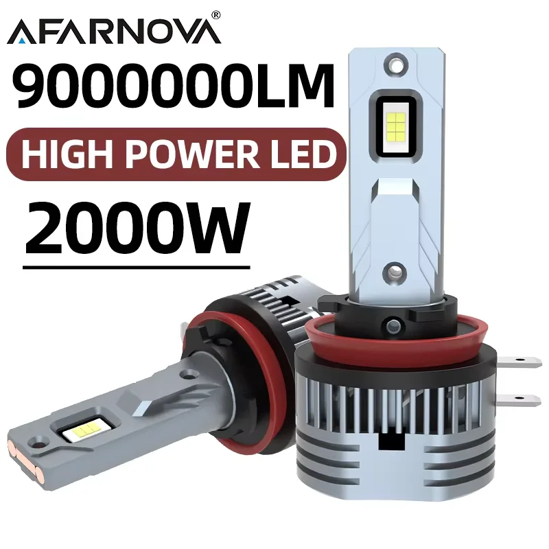 

H11B LED Headlight 2000W High Power Canbus Headlight High Power No Error 8575 CSP Diode Turbo Fog Lamps Car Ligh 6000K 9000000LM