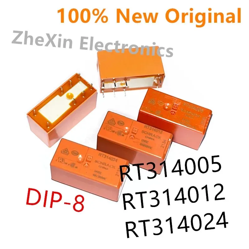 5-10PCS/Lot  RT314005 、RT314012 、RT314024   DIP-8  SPDT  New Original Power Relay   9-1393239-1、9-1393239-5、9-1393239-8