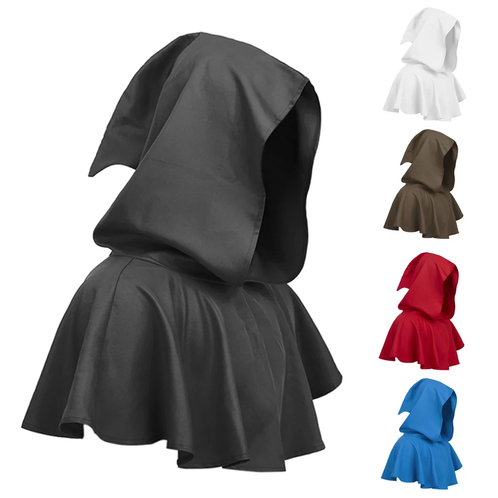 

Хэллоуин Средневековый Монах Церковь Духовенство Костюм с капюшоном Короткий плащ Унисекс Священник Капюшон Платье Халат Накидка Случай Плащ