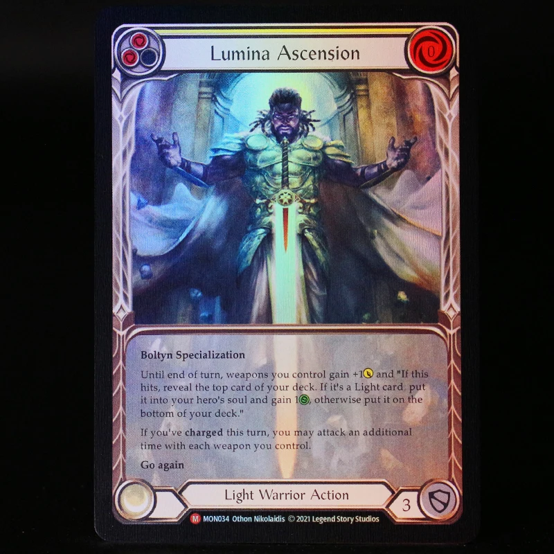 เนื้อและเลือดฟอยล์ Proxy การ์ดความบันเทิงเกม FAB lronsong Pridelander Stormbind Mordred Tide คอลเลกชันการ์ดของขวัญ