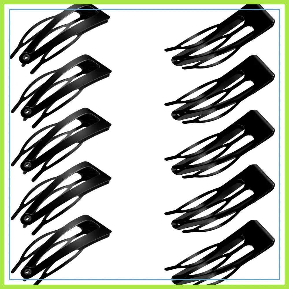 

24 Pack Metal Snap Hair Clips, Double Grip Design for Thick or Thin Hair, 2 Inch Barrettes for Daily Use