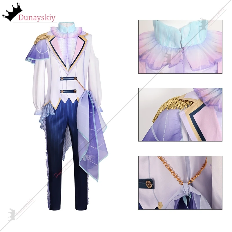 قنديل البحر كاميشيرو روي تأثيري لعبة مشروع Sekai الملونة المرحلة زي الفطريات الدانتيل الرجال البدلة أنيمي وتتسابق شعر مستعار الدعامة الدعاوى