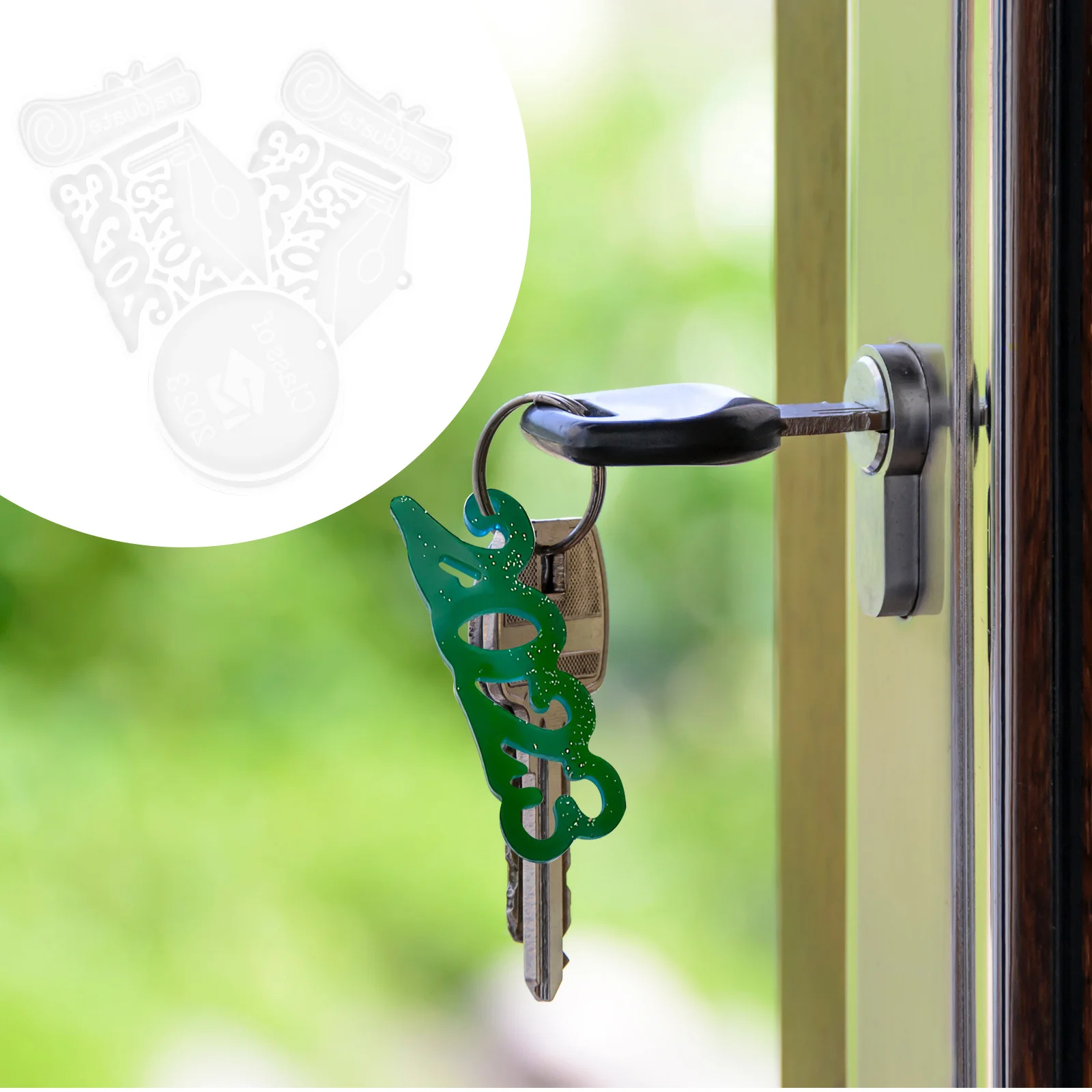 

2 шт. выпускной брелок силиконовая форма многоразовая гибкая форма для литья из эпоксидной смолы DIY ремесла формы для подвесок аксессуары для ключей