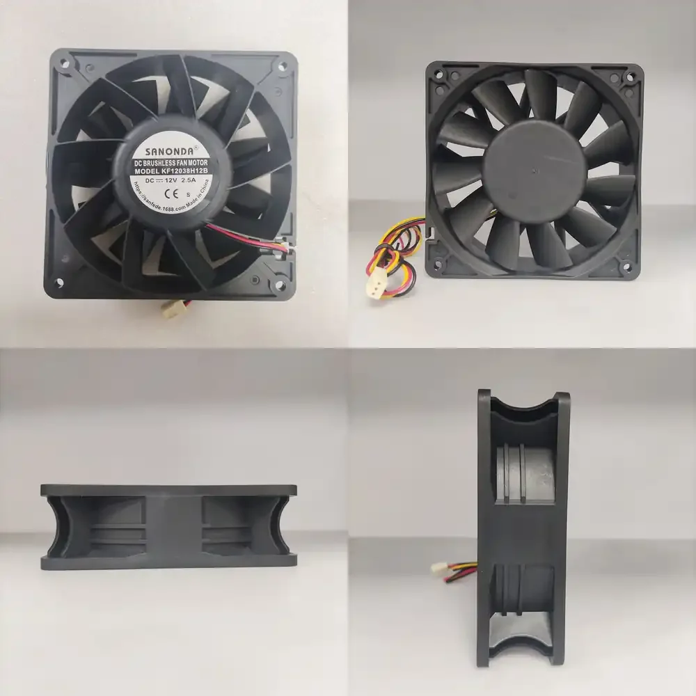 

12038 12V 2.5A DC Axial Fan for Industrial Equipment Cooling Fan for BBQ Grill Heat Dissipation Fan for Small Machinery