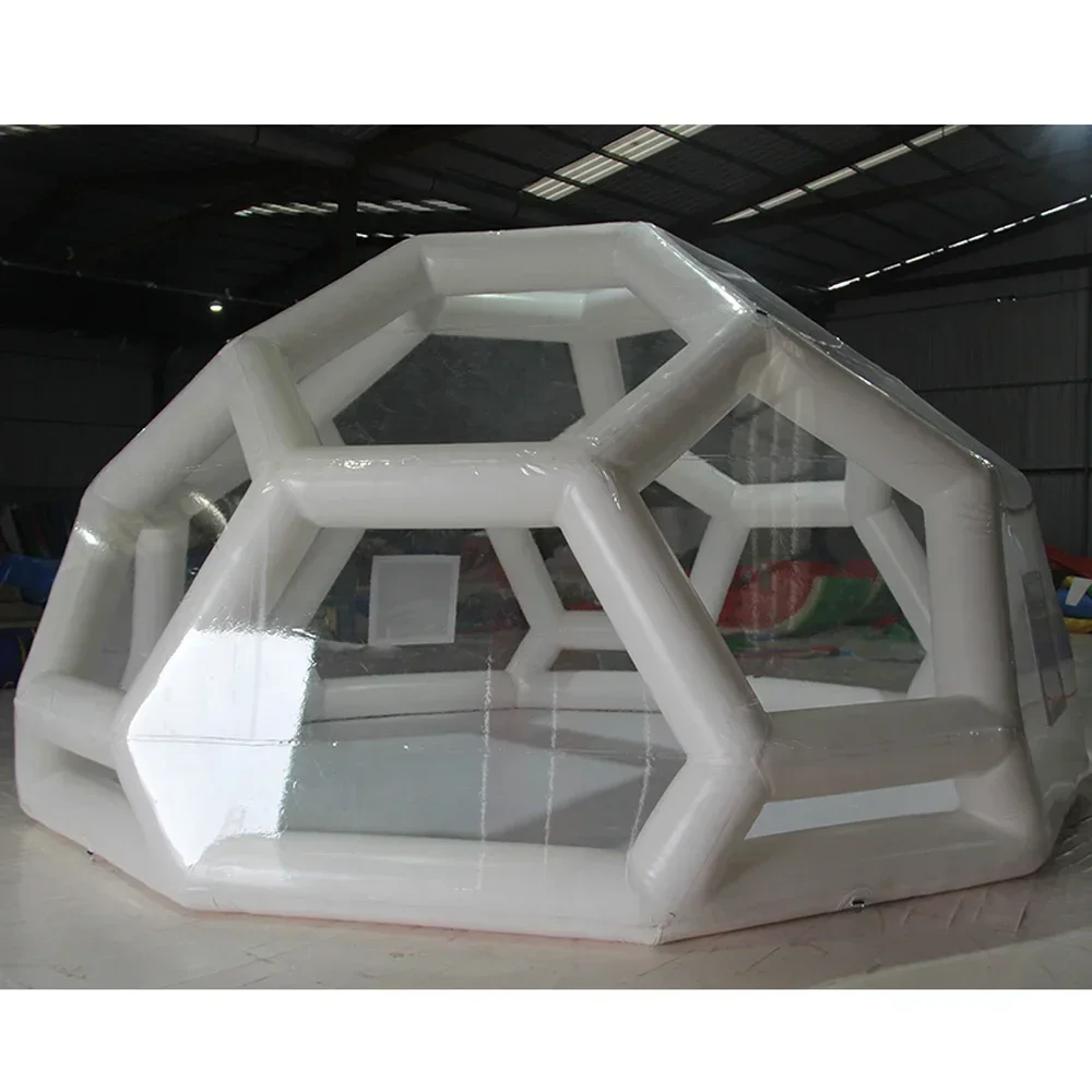 New Design Airtight Football Shape Crystal Inflatable Bubble Soccer Dome Tent Transparent Camping Hotel Clear Room For Outdoor