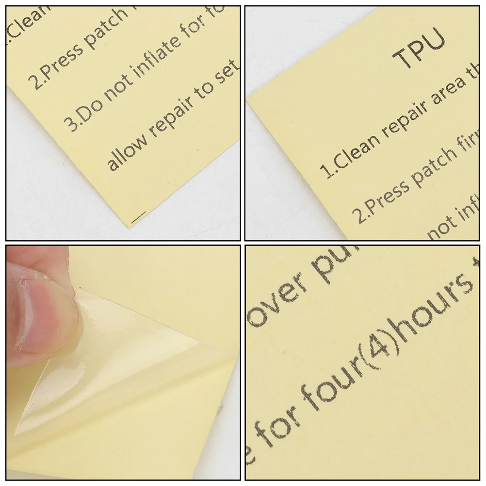

2 Sets Transparent Tpu Repair Patch Waterproof Self-Adhesive For Inflatable Products Leak Fixing Swim Ring Tent Jacket Rainwear