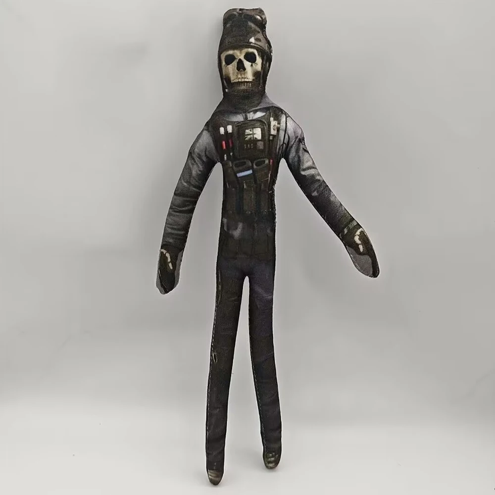 Jogo chamada de dever fantasma sebastian krueger cosplay boneca festa de halloween pelúcia plushies abstrato twistable adereços