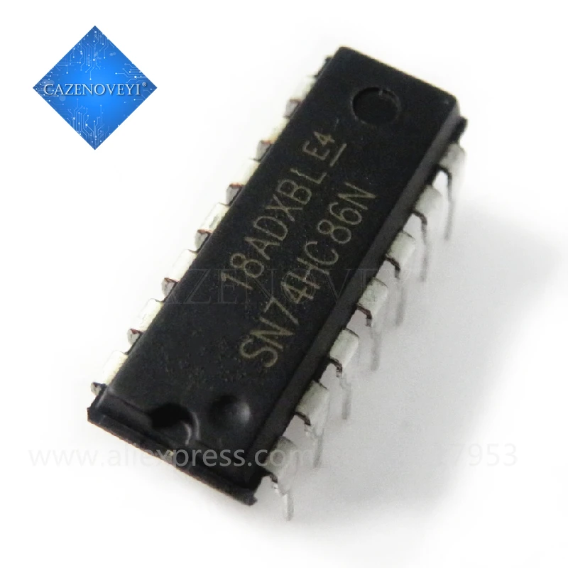 10pcs/lot 74HC86N SN74HC86N 74HC86 SN74HC86 DIP-14  Gates QUAD 2-INPUT EXCLUSIVE-OR GATE new original In Stock