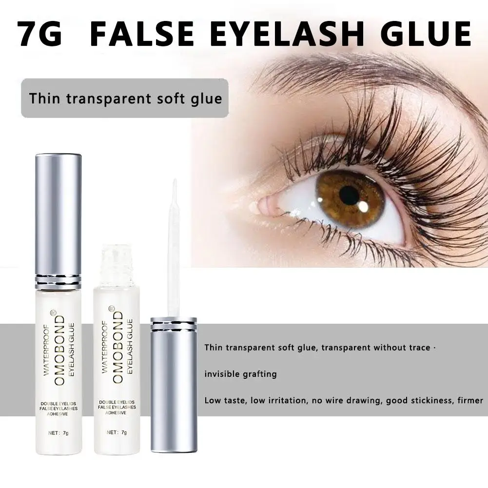 7g gepfropfter Wimpernkleber für Anfänger, geruchlos, offene Augen, gepfropfter Wimpernkleber, Zubehör für falsche Wimpern, Make-up-Pinsel