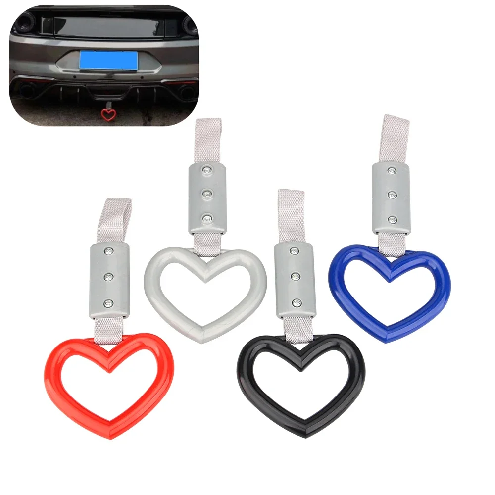 

Кольцо для салона автомобиля, поезд метро, автобус, ручка в форме сердца, ремешок, подвеска для дрифта JDM TSURIKAWA, кольцо заднего бампера автомобиля, предупреждающая петля