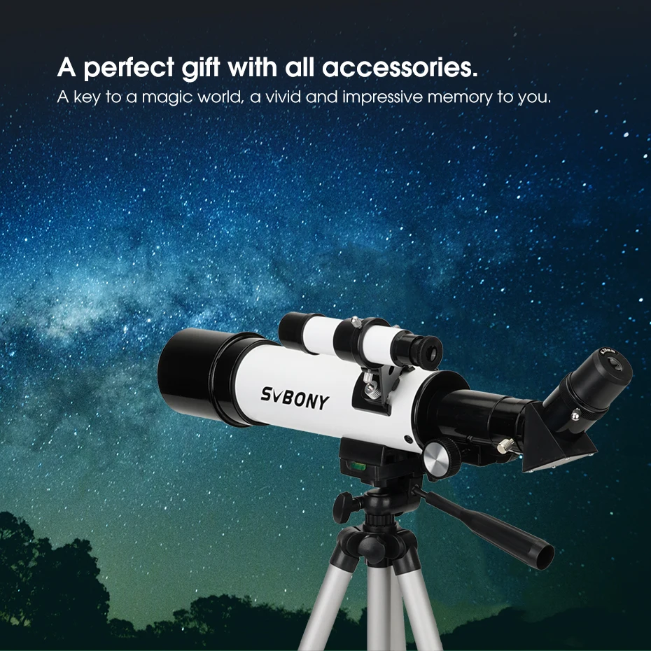 SVBONY SV501P Telescope for Beginners Adults, Astronomical Refracting Telescope for Gift Moon Planets, Astronomical Telescope