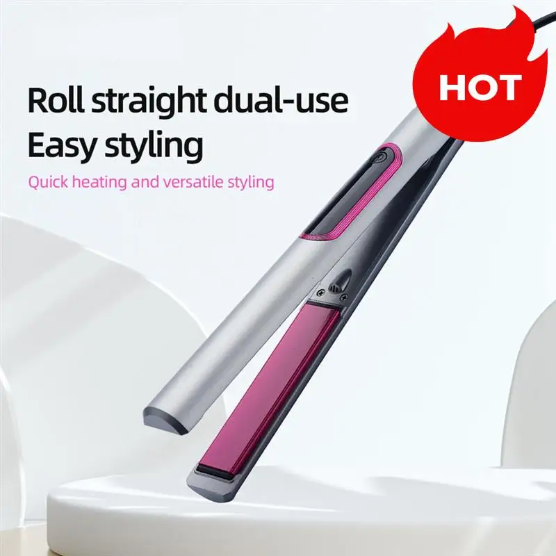 A01V-2 في 1 مكواة فرد الشعر وتجعيد الشعر لتصفيف أدوات تصفيف الشعر المسطحة