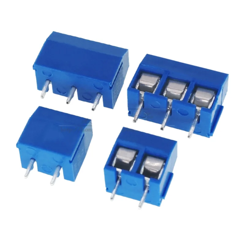 10 قطعة 5.08 أزرق/أخضر KF301-2/3P محطة كتلة/(النحاس) محطة آخر 2P/3P اختياري