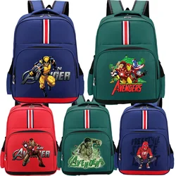 Children Marvels Spiderman Schoolbag Ironman Hulk Backpack Teenager Multifunction Captain Backpacks Travel Camping Computer Bag