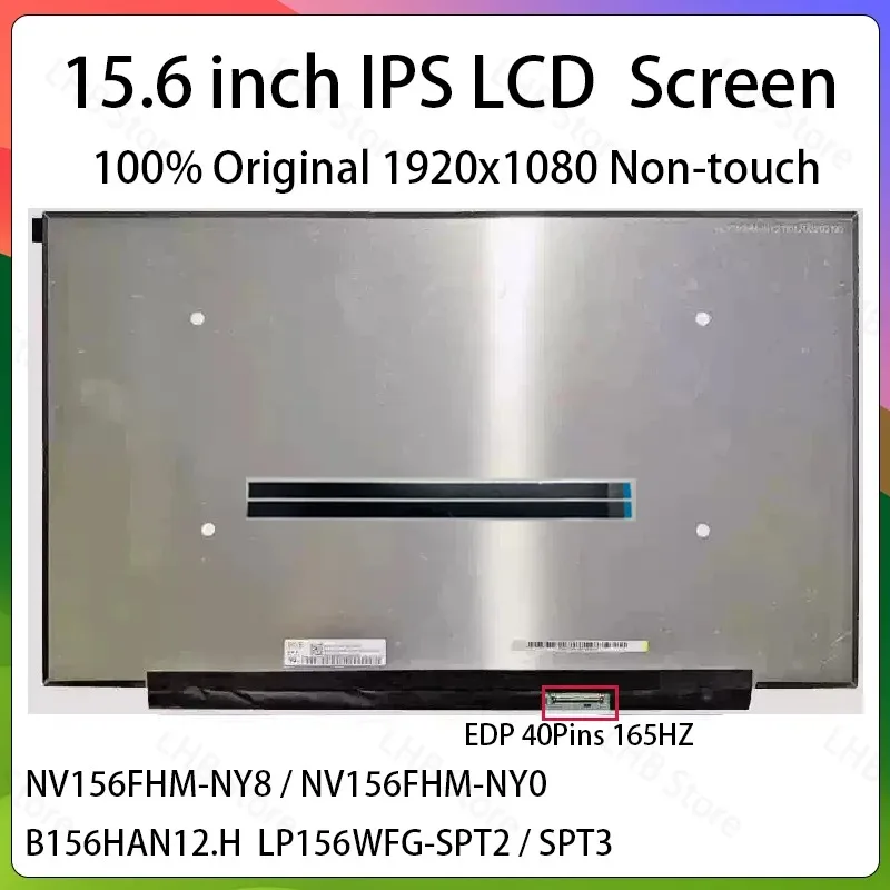 15.6 Inch 165Hz LCD Screen NV156FHM-NY8 NY0 B156HAN12.H LP156WFG-SPT2 For Lenovo Legion S7-15ACH6 Legion 5-15ARH7 Display Panel