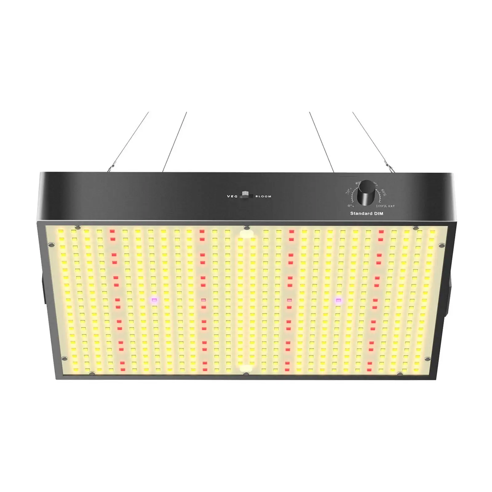 

LED Grow Panels Light Iron High Efficiency Adjustable Height Plant Lights for Vegetables Storage Room Greenhouse Bedroom Indoor