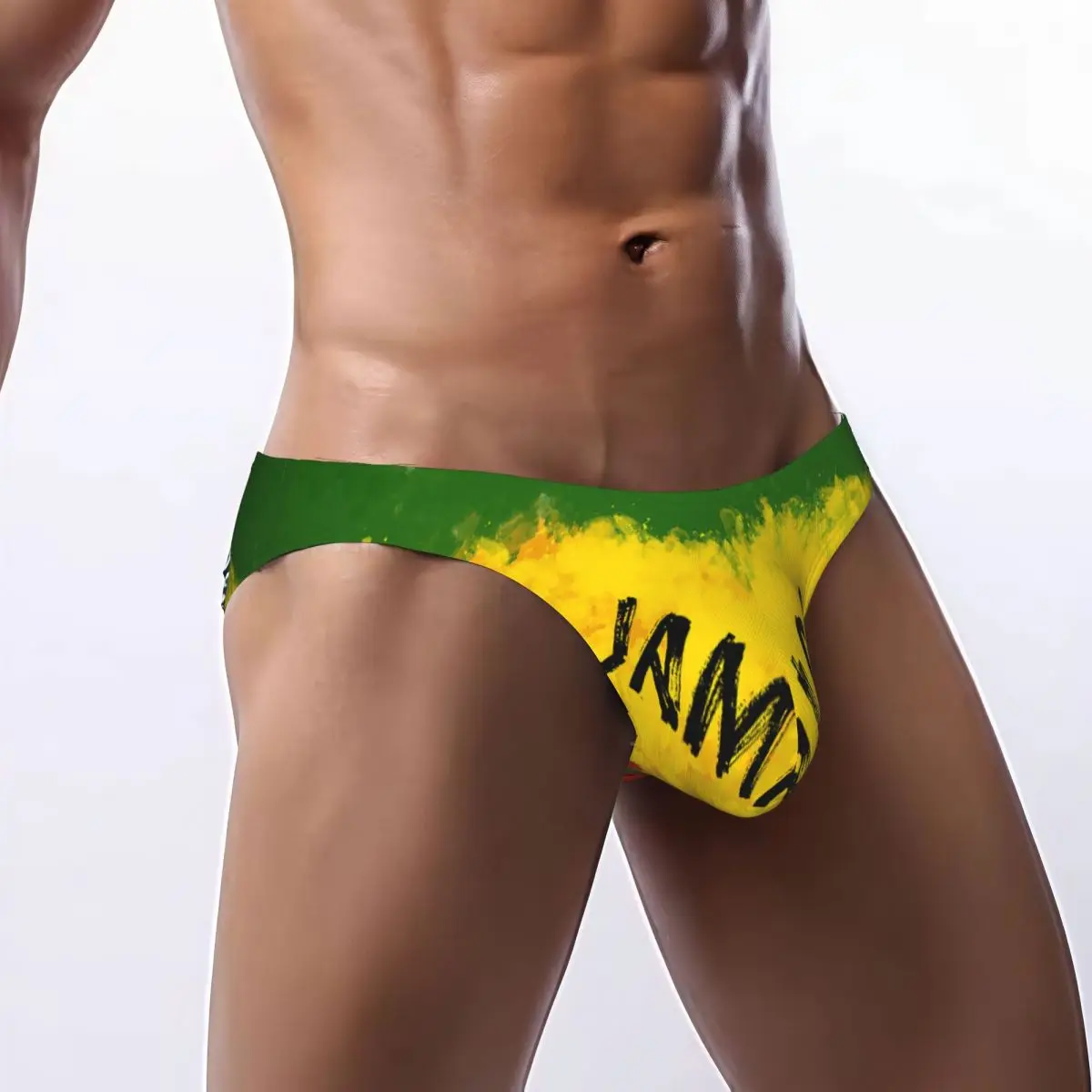 

Sexy Man's Underwear Briefs Jamaica Flag Men Underpants