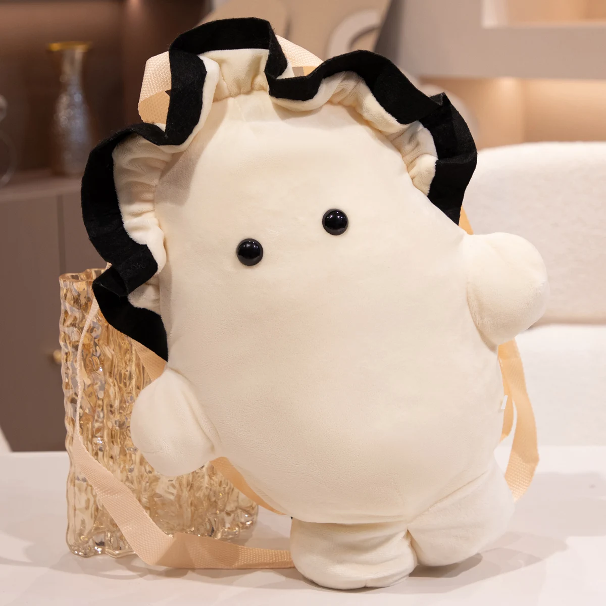 Una linda mochila de ostras suave y creativa para niños; un regalo de fiesta de cumpleaños para niños; decoración del hogar.