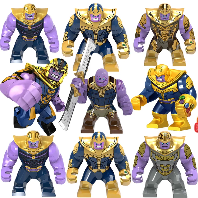 

Marvel Avengers mini doll building blocks, superhero Thanos DIY assembled building blocks, children's toys, anime characters