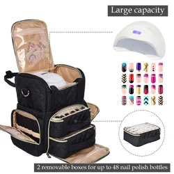 Nailpolish Organizer Bag Removable Nagellak Tas with Zipper Travel Essentials Oil Storage Bag Large Capacity Multifunctional Bag