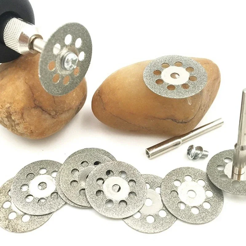 10 Pz/set 22mm Hss Disco Da Taglio Lama Per Sega Circolare Taglio In Metallo Utensili Abrasivi Per Dremel Utensile Rotante lama da taglio