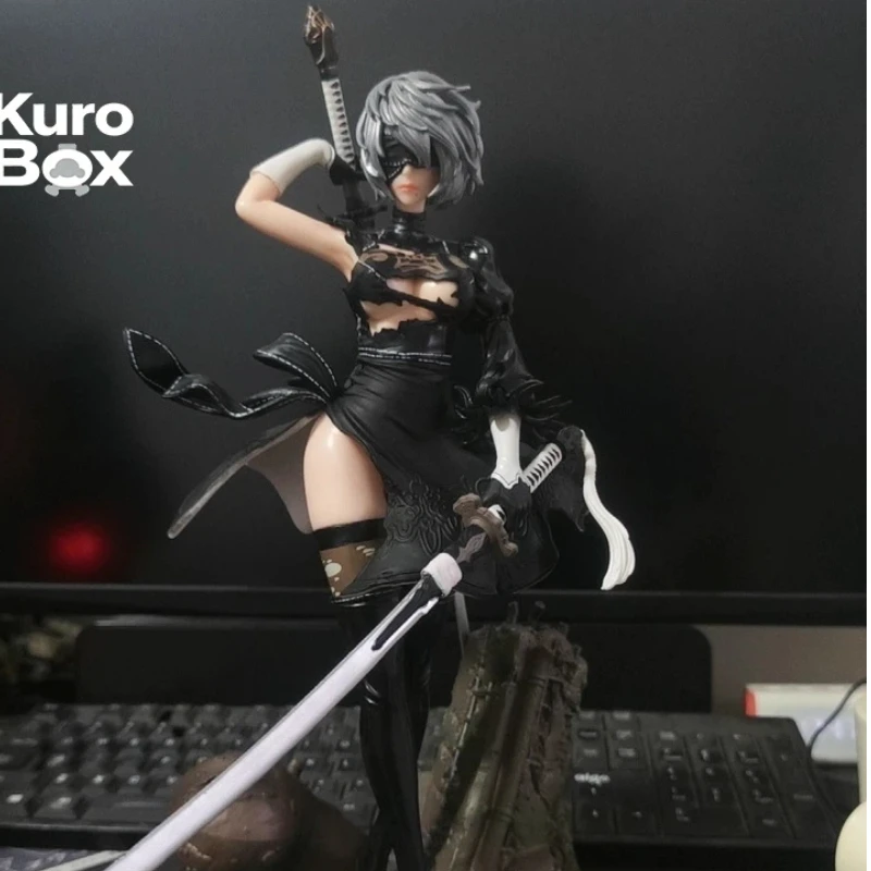 Heiße Anime NieR Automata 2B GK Figur Große PVC-Statue Sammlermodell Desktop-Ornament für Erwachsene Anime-Spiel-Enthusiasten
