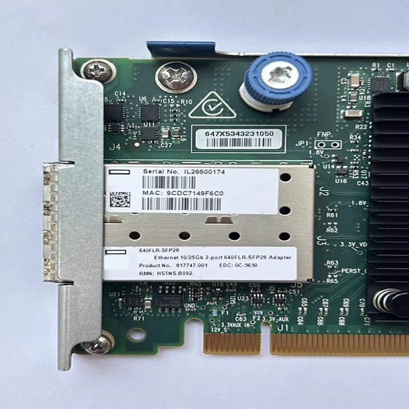 Original 640FLR-SFP28 840139-001 817749-B21 817747-001 25G Network Card for Server Workstation PC Industrial Control Machine