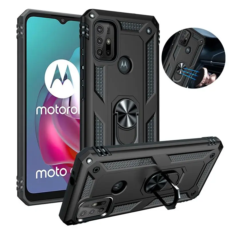 Для Motorola Moto G10 G20 G30 G50 5G G60 G60S G100 G200 G40 Fusion чехол с магнитным кольцом для Moto G31 G41 G51 G71 G22 G52
