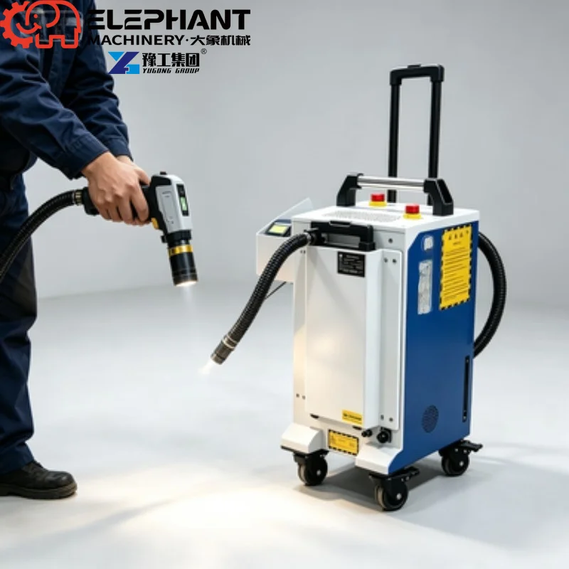 Handheld Air Cooled 1500W Continuous Fiber Laser Cleaning System Efficient Metal Rust Remover Machine