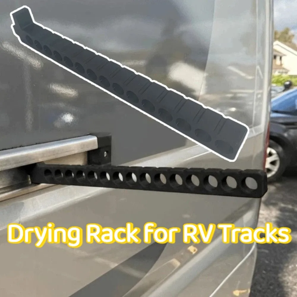 Creative Drying Rack for RV Tracks Detachable 3D Printing No-Drill Clothes Hanger Easy Installation Space-Saving